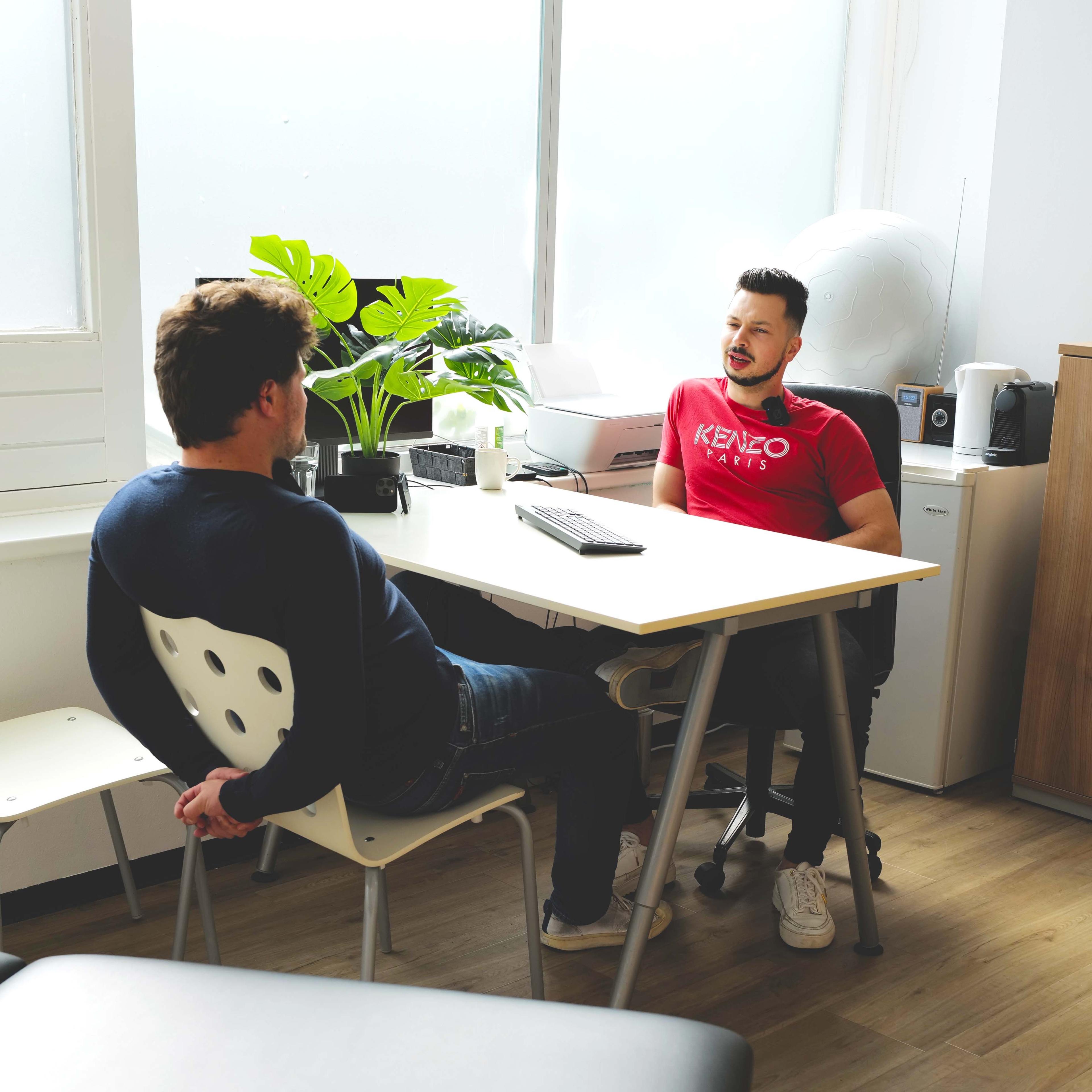 De fysiotherapie intake bij Ronaldo Nagtzaam 