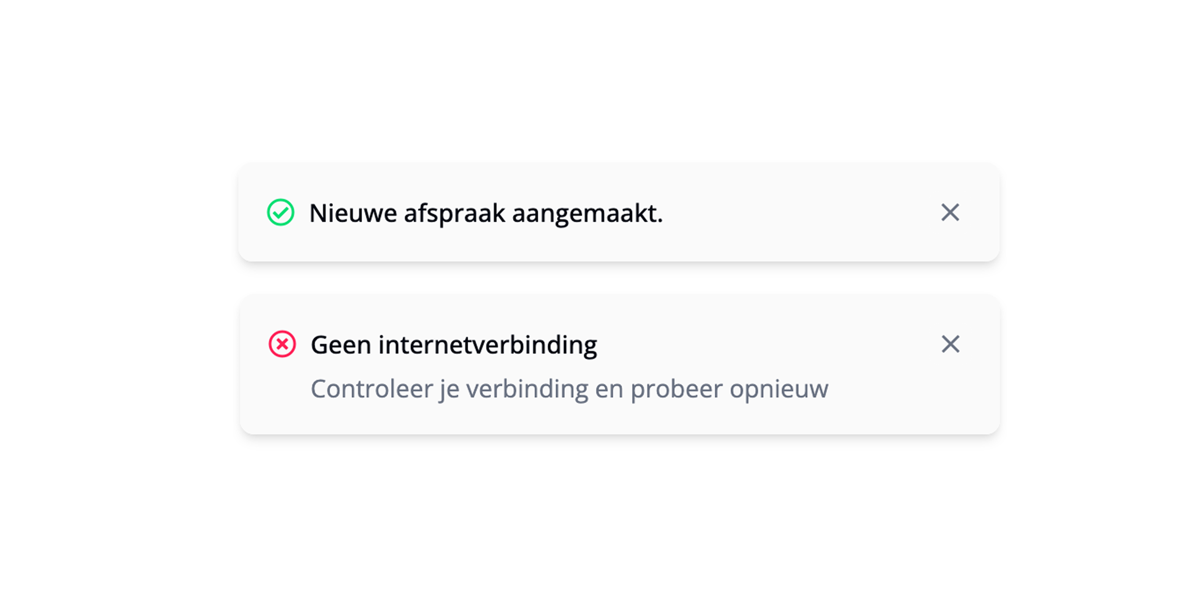Nieuwe popups van Flux