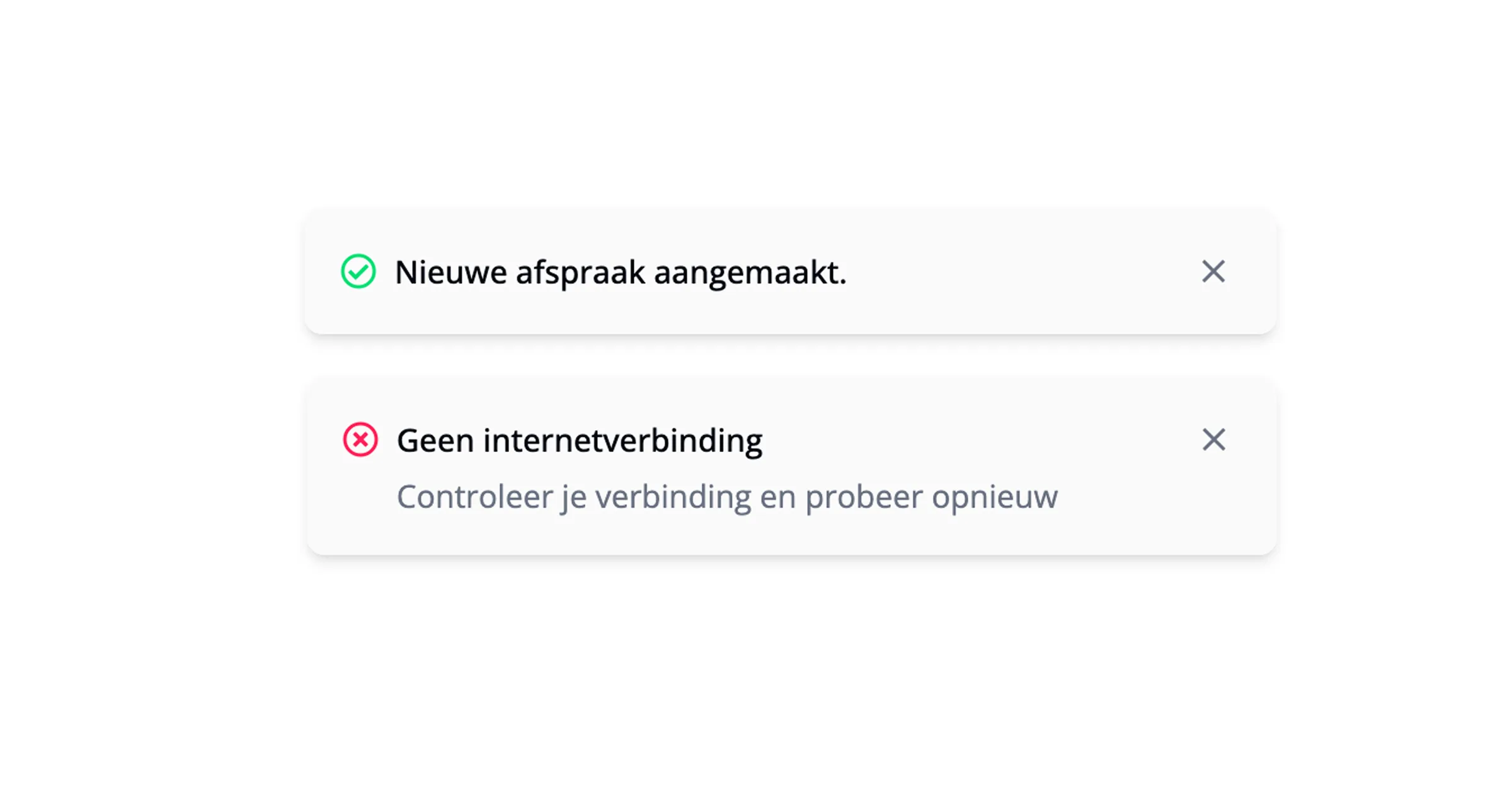 Nieuwe popups van Flux