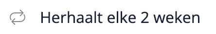 Afspraken herhalen en afspraken plannen